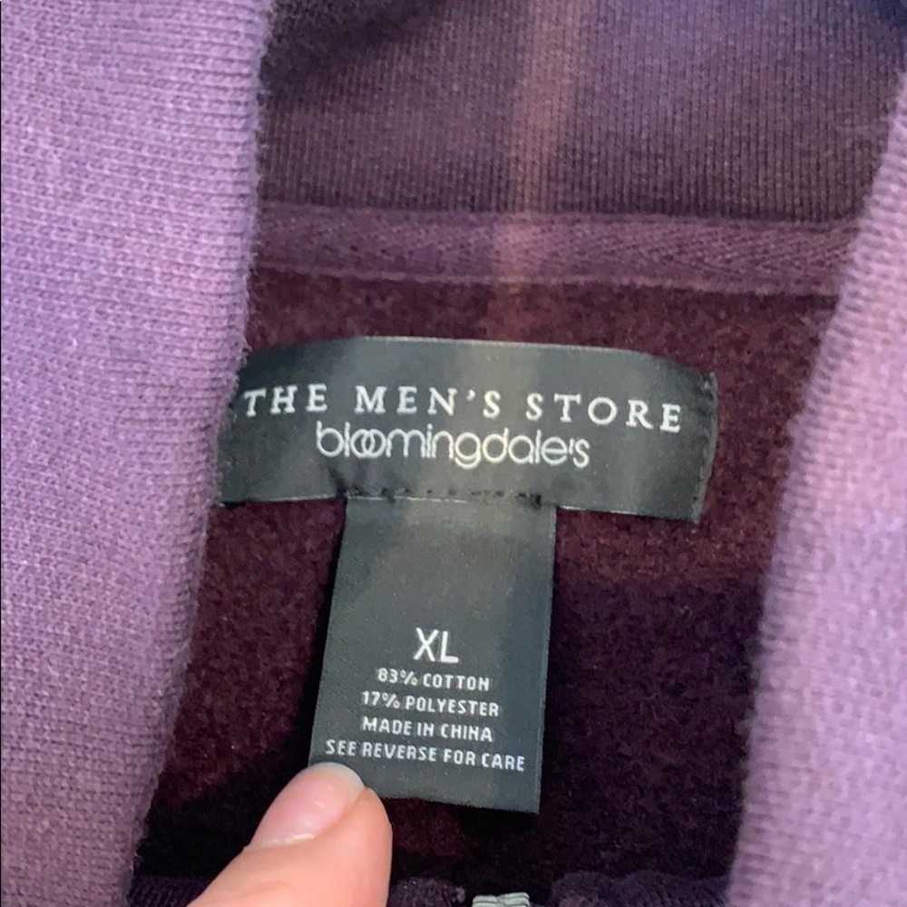 Men’s 1/4 Zip Top (Eggplant Color) - Picture 3 of 4
